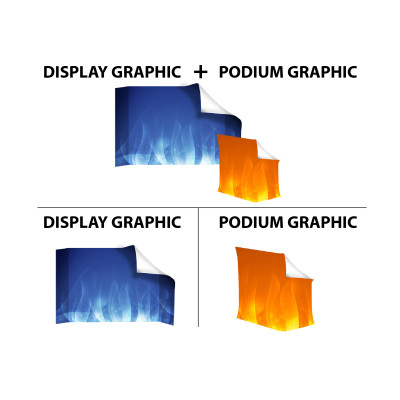 10ft Curve Velcro Fabric Pop Up Display (Graphic Replacement)