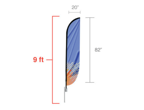 Feather Convex Flag (Small)