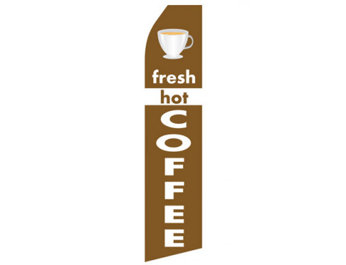 Fresh Hot Coffee Econo Stock Flag