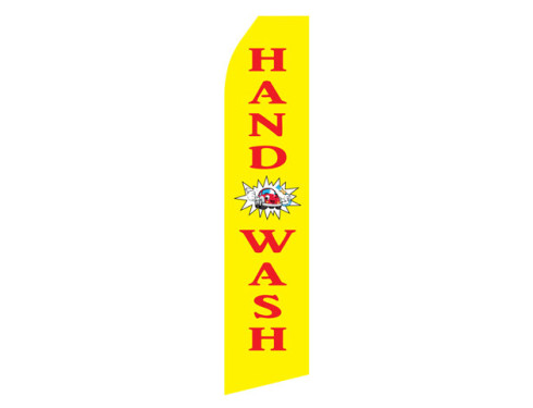 Yellow Hand Wash Econo Stock Flag