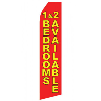Red 1 & 2 Bedrooms Available Econo Stock Flag