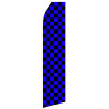 Blue Black Chessboard Econo Stock Flag