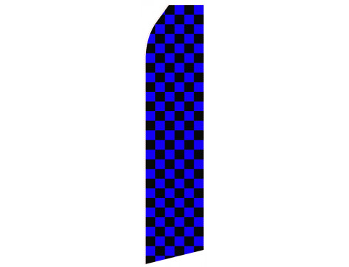 Blue Black Chessboard Econo Stock Flag