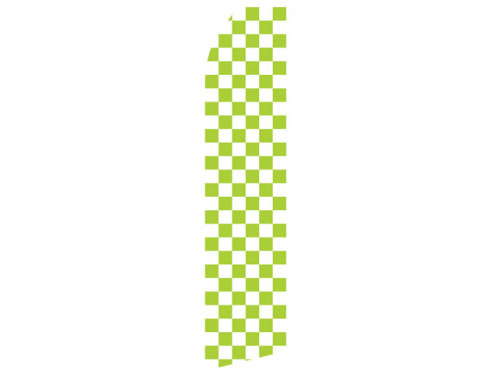 Green and White Checkered Econo Stock Flag