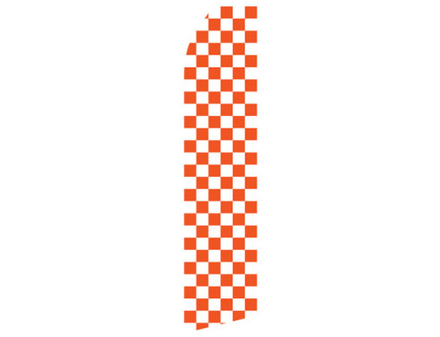 Orange Checkered Econo Stock Flag