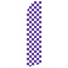 Purple Checkered Econo Stock Flag