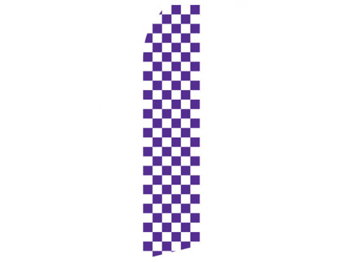 Purple Checkered Econo Stock Flag