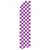 Purple Checkered Econo Stock Flag