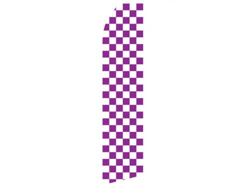 Purple Checkered Econo Stock Flag