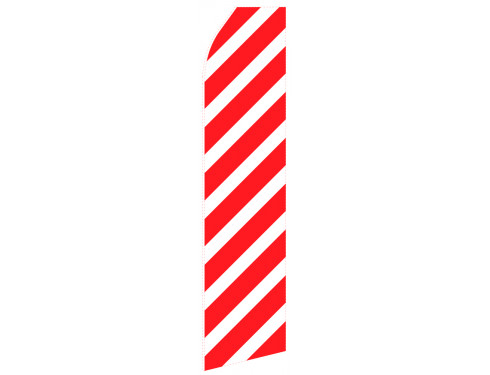 Red Ribbed Econo Stock Flag