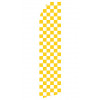 Yellow Checkered Econo Stock Flag