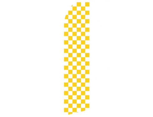 Yellow Checkered Econo Stock Flag