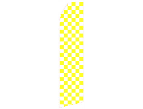 Yellow Chessboard Econo Stock Flag