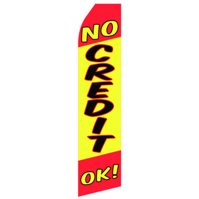 NO Credit OK Econo Stock Flag