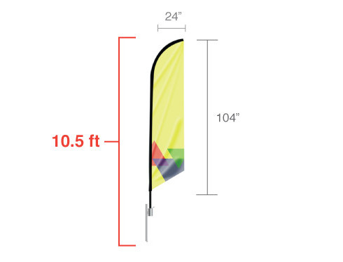 Feather Angled Flag (Medium))