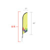 Feather Angled Flag (Small)