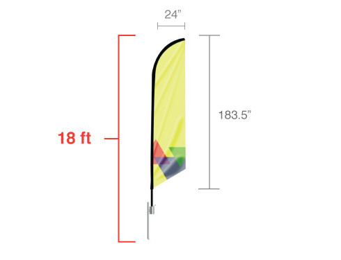 Feather Angled Flag (X-Large)