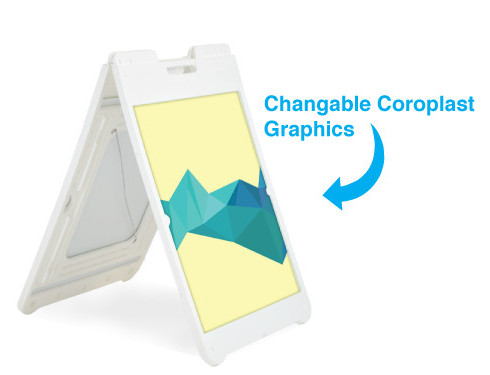 White Simposign A-Frame