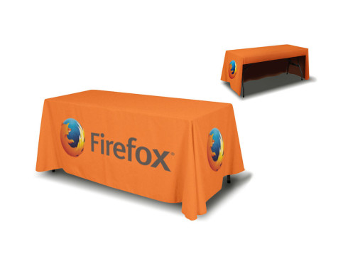 6ft Table Cover 3 sided (Open Back)