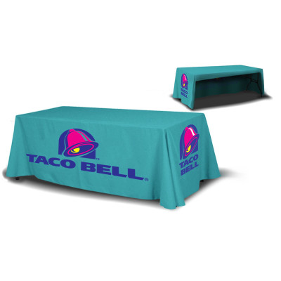 8ft Table Cover 3 sided (Open Back)