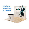 10ft Curve Velcro Fabric Pop Up Display
