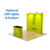8ft Curve Velcro Fabric Pop Up Display
