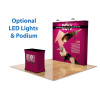 8ft Straight Velcro Fabric Pop Up Display
