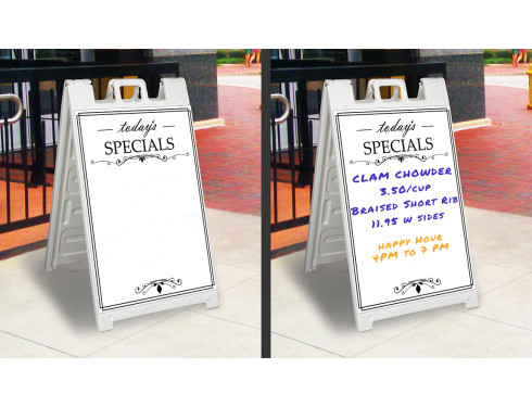 Dry Erase Signicade A-Frame