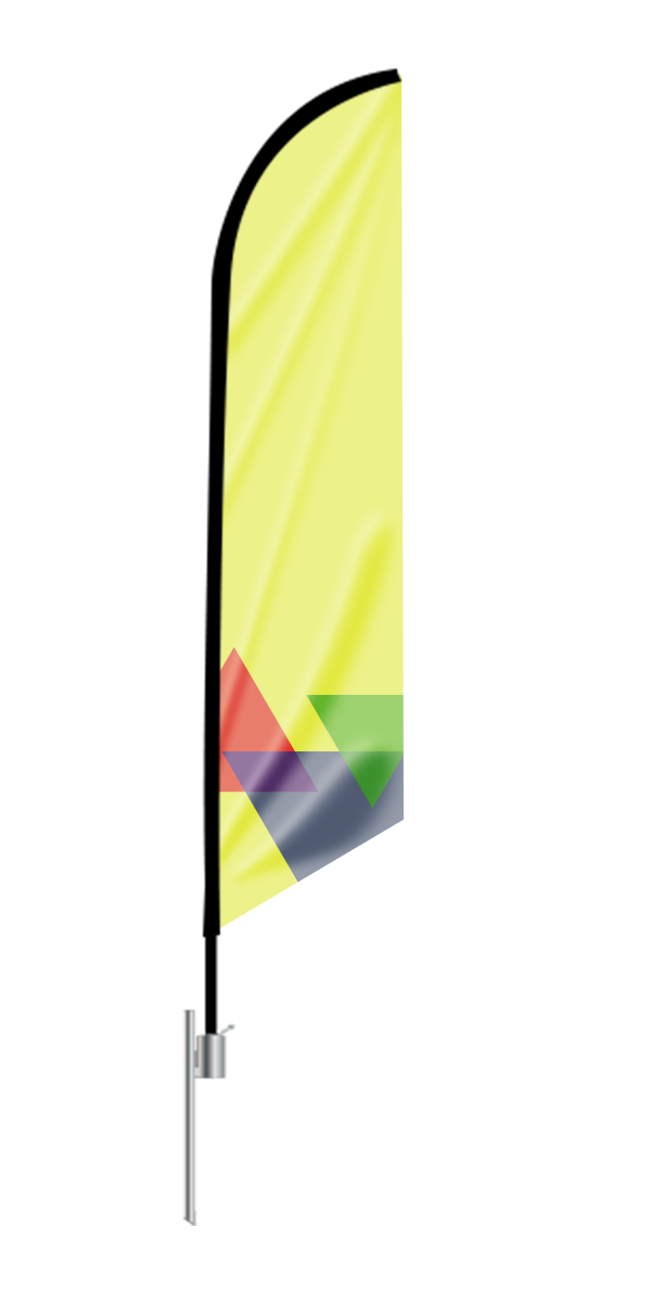 Feather Angled Flag <nl></nl> (Small) Feather Angled Flag <nl></nl> (Small)
