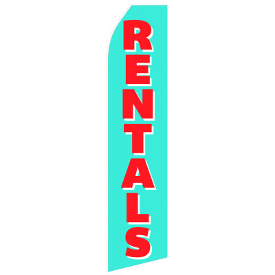 Cyan Rental Econo Stock Flag
