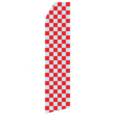 Grey and Red Checkered Econo Stock Flag
