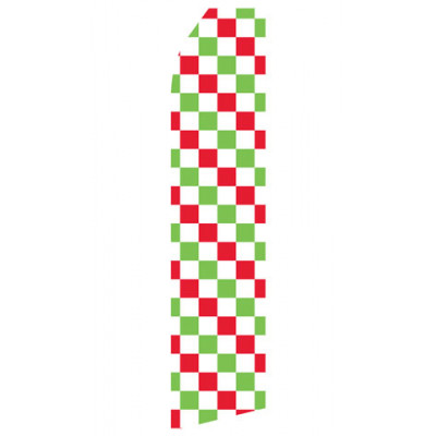 Red, Blue, and White Checkered Econo Stock Flag