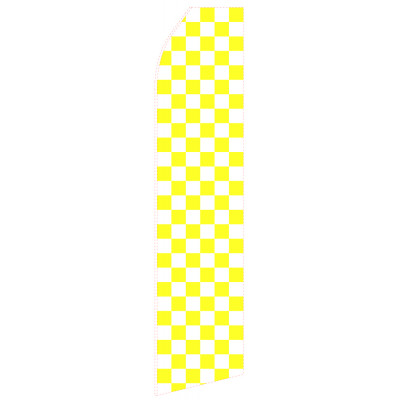 Yellow Chessboard Econo Stock Flag